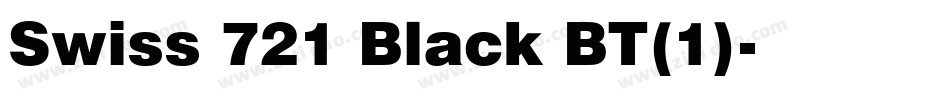 Swiss 721 Black BT(1)字体转换
